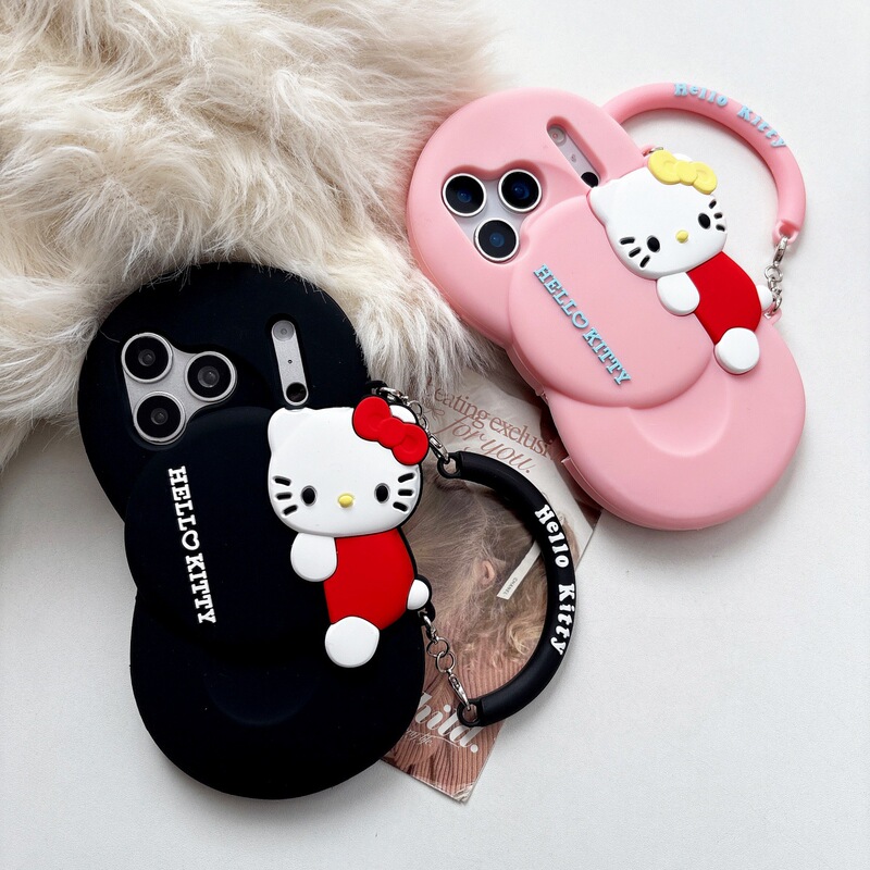 Bowknot Kt Cat Phone Case Suitable for iPhone 16 Pro Max, 15 Silicone, 14 Protective Cover, 17 Pro/13