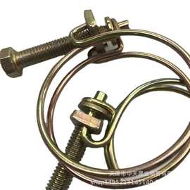 生产优质双钢丝卡箍桥式抽带式强力T型单耳速放快装管夹规格齐全