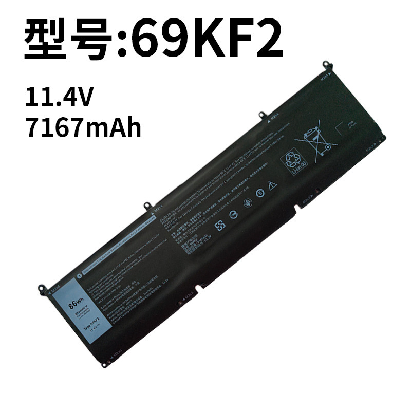 Suitable for Dell 69Kf2 Xps15 9500 P91F 8Fctc M15 M17 R3/R4 Laptop Battery