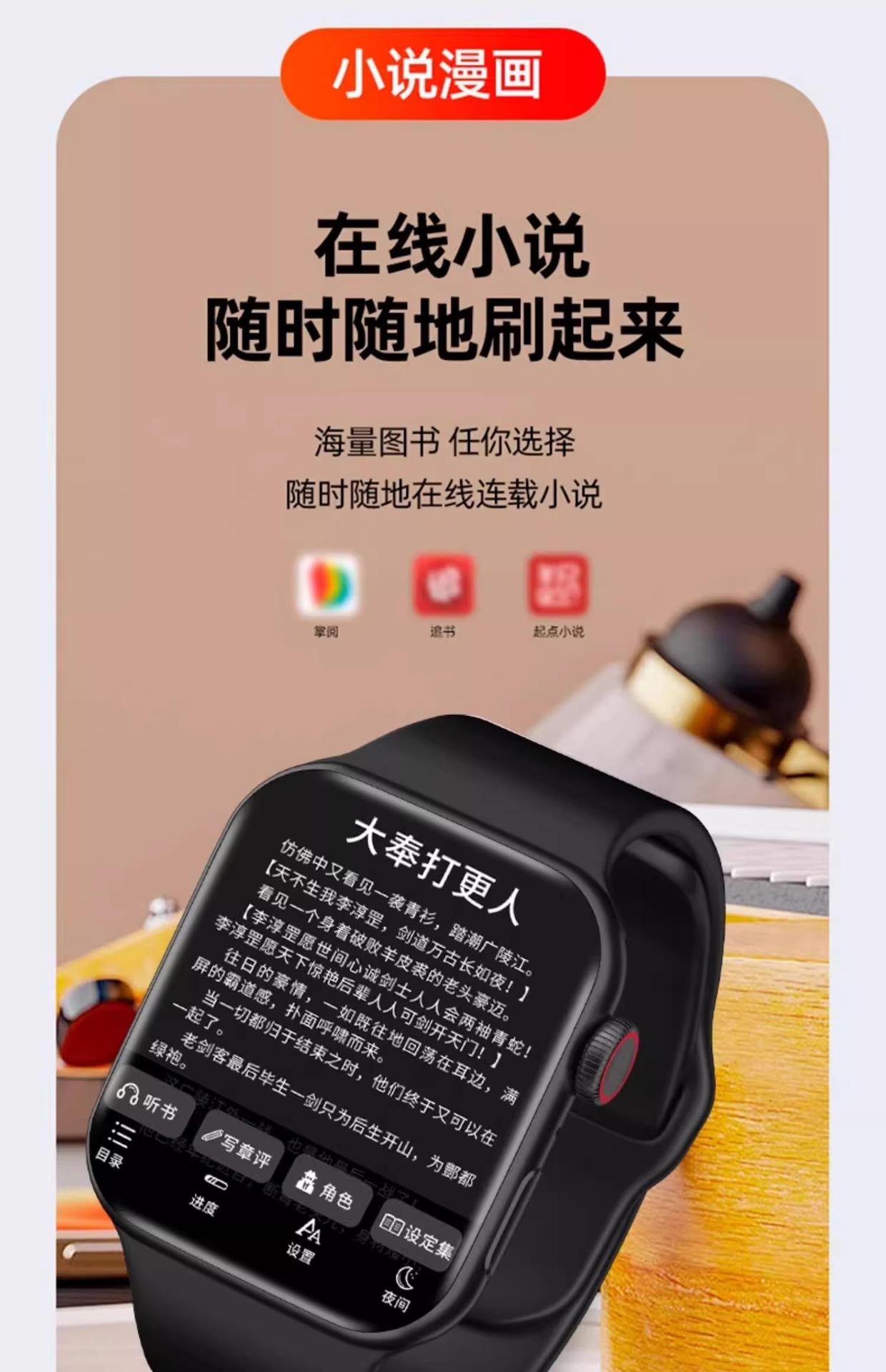 Large-screen 5G WiFi-enabled smart smartwatches for men and women, adult NFC with SIM card insertion undefined