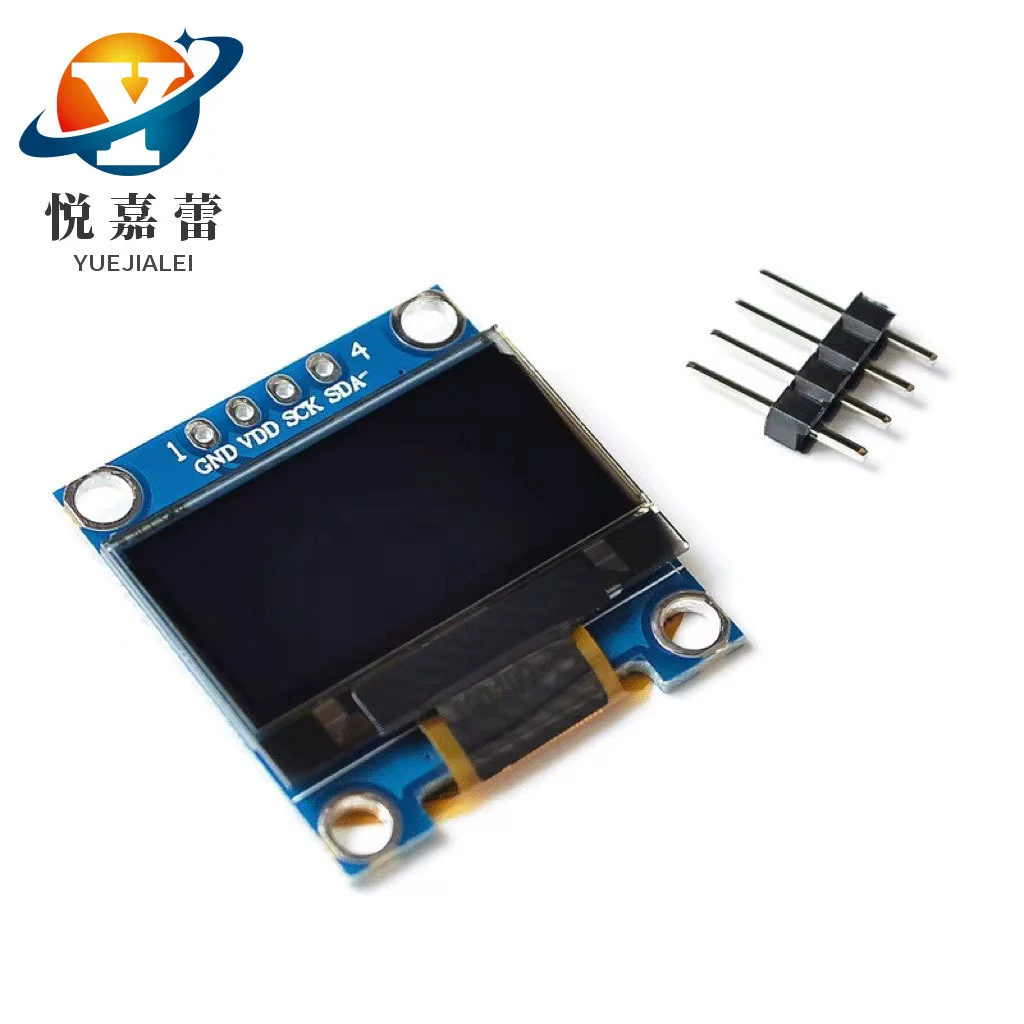 0,96-дюймовый синий белый желтый синий двухцветный IIC Коммуникационный небольшой OLED-дисплей модуль 51 однокристальный микрокомпьютер