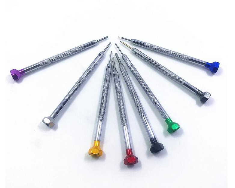 修表工具彩帽起子 一字十字螺丝刀 起子螺丝批拆表带工具一支价