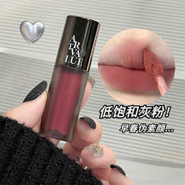 Art Value朋克金属哑光丝绒唇泥显白灰粉雾面持妆唇釉女口红跨境