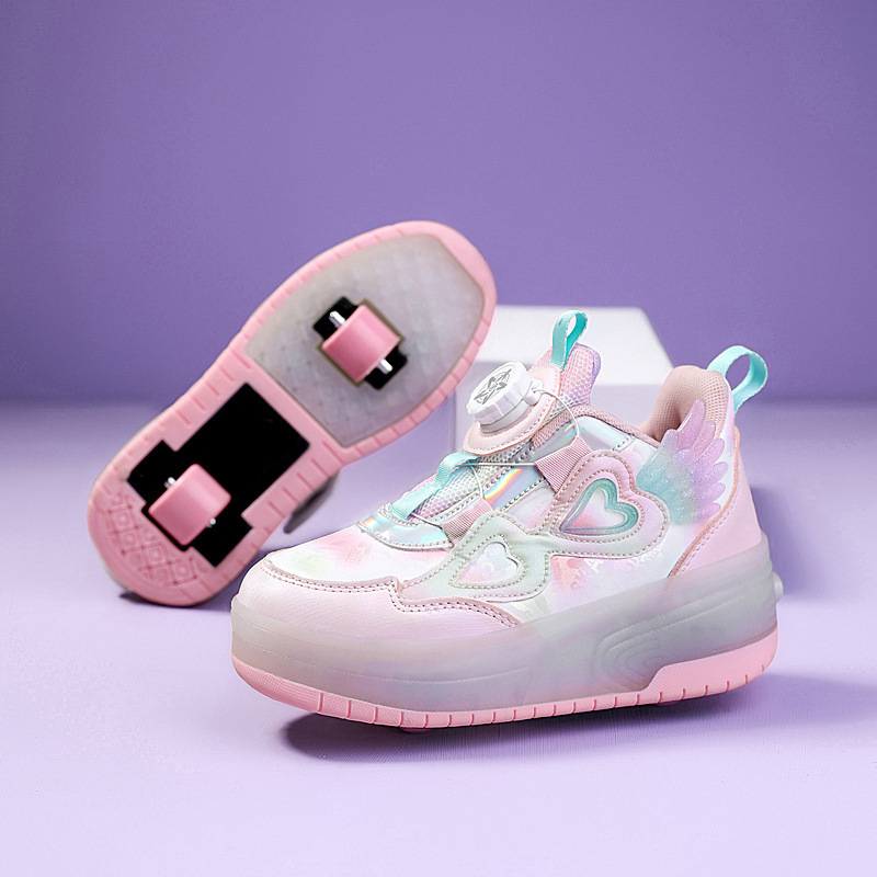 핑크 [가죽 웨지슈즈]