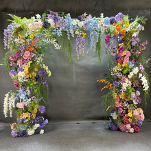 莫奈花园风花造景绢花商场美陈道具拍照打卡橱窗摆设花路引花白色