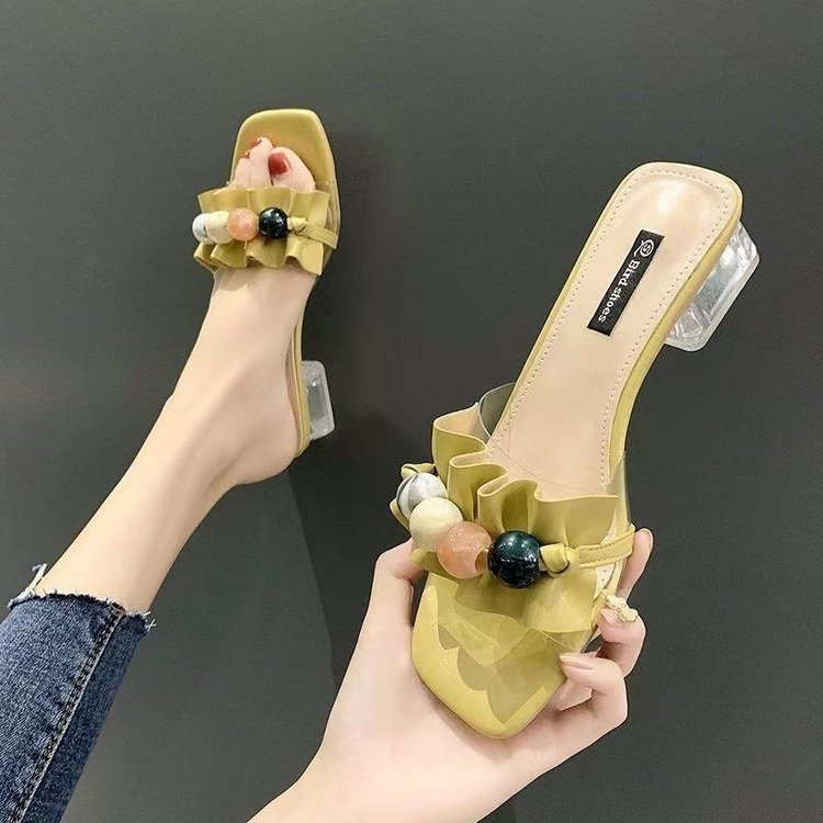 Sandalias de Tacón Bajo para Mujer de PU Antideslizantes para Verano image 3
