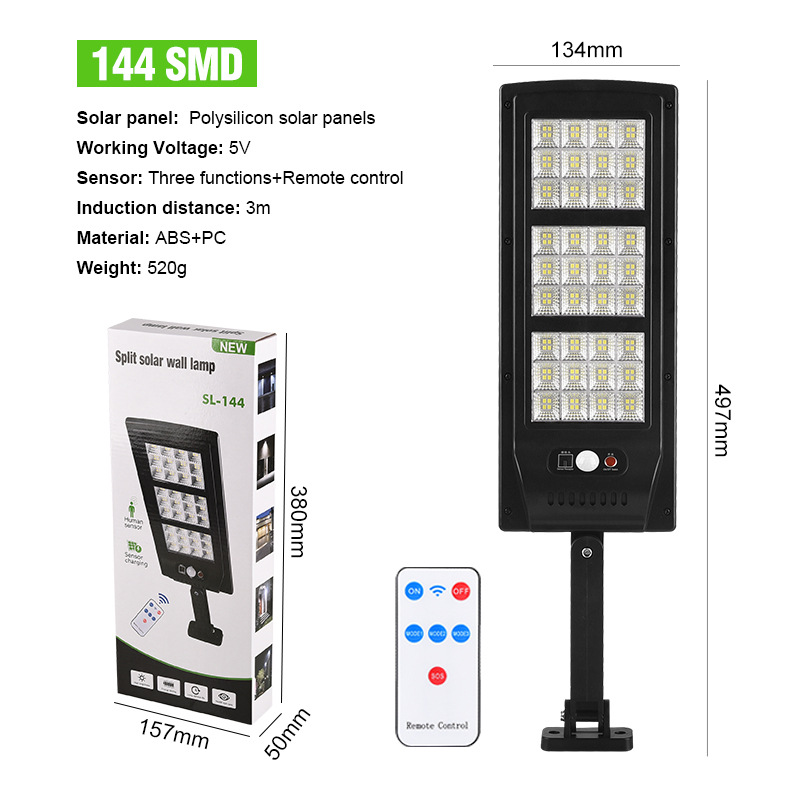 144led farola con control remoto (instalación individual)