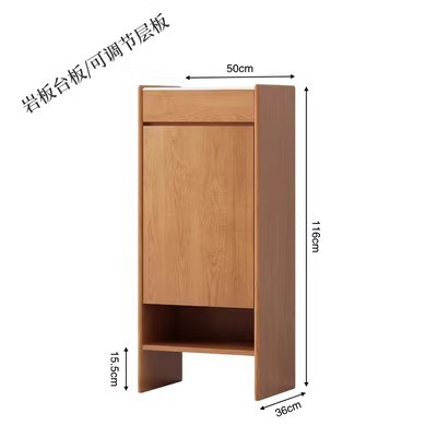 단단한 나무 단 하나 문 50*36*116cm (소나무)