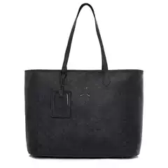 New Fashion Brand Fashion Tote Bag Large Capacity Plaid Casual Commuter Shoulder Bag Black Fashionable Retro Underarm Bag