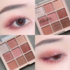 Transparent acrylic matte eyeshadow palette, eye shadow, nude milk tea, wide color palette