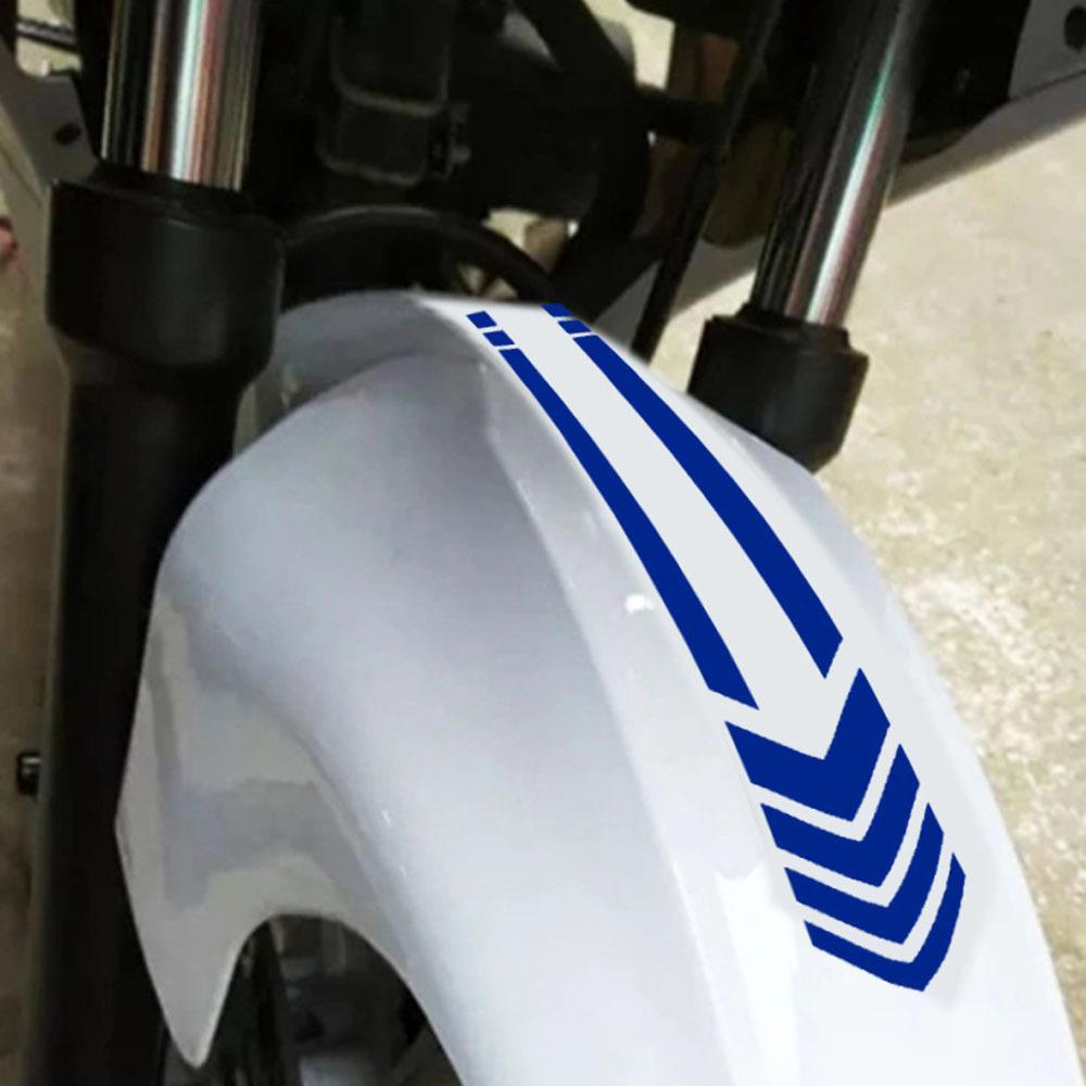 Motorrad Kotflügel Aufkleber Körper reflektierende Pfeil Linie Warnaufkleber Elektroauto_voghion.com