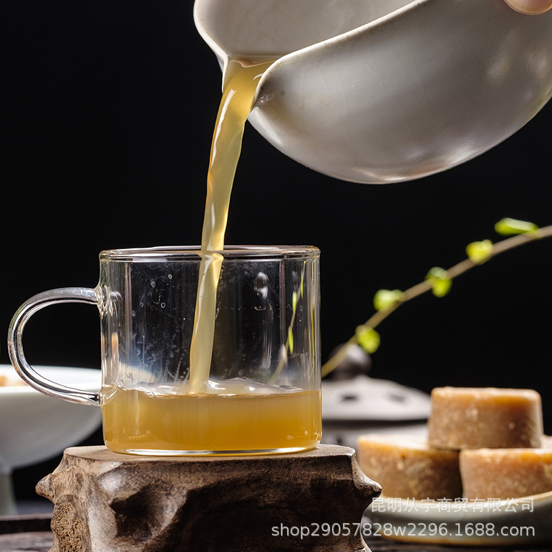 Yunnan Qiaojia Small Bowl Brown Sugar Pure Sugarcane Juice Individually Wrapped Jar 368g preparation