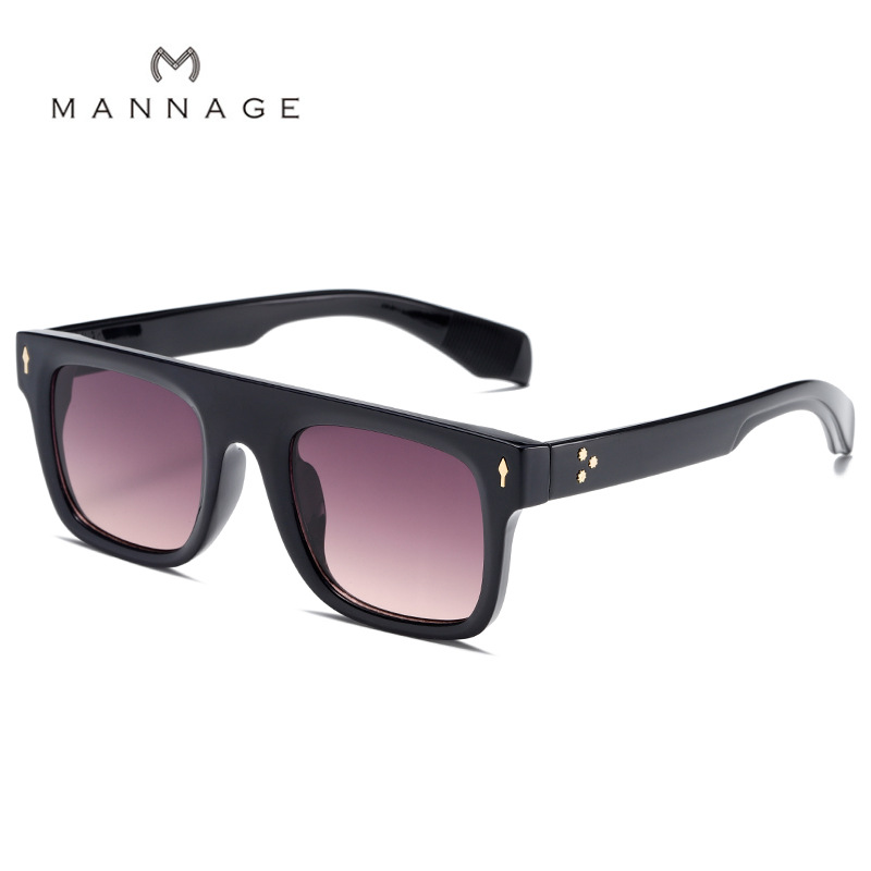 2023 new summer sunglasses for women, high-end ins anti-UV retro square frame sunglasses for big faces_voghion.com