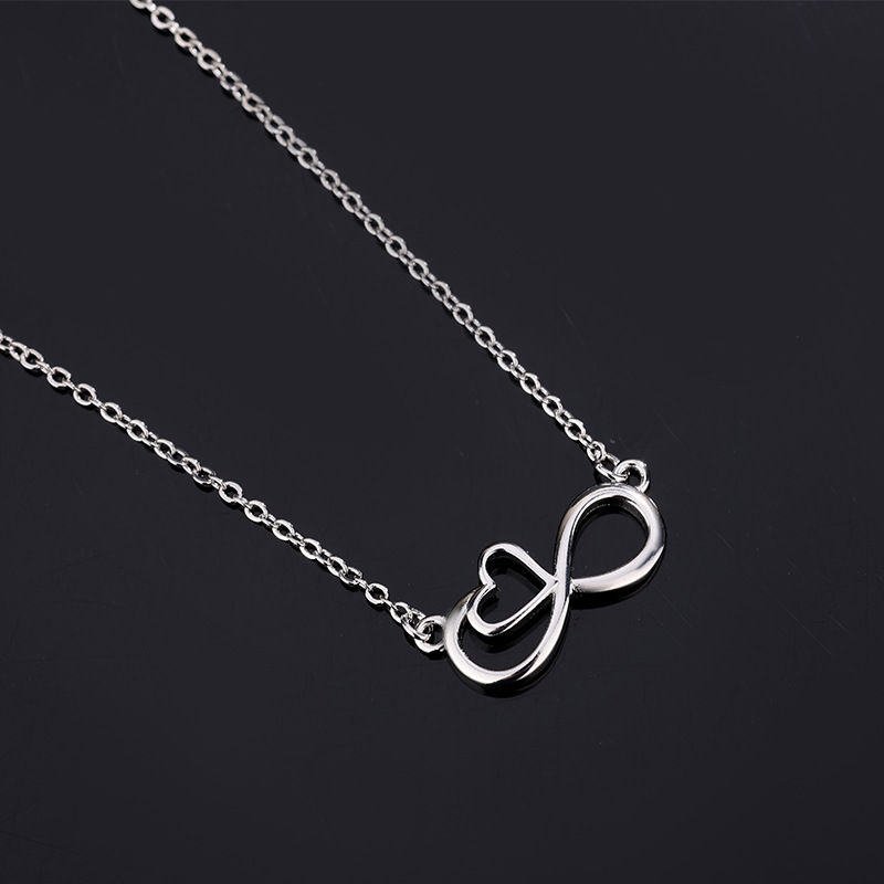 Minimalistische hart hanger ketting voor dames infinity 8_voghion.com