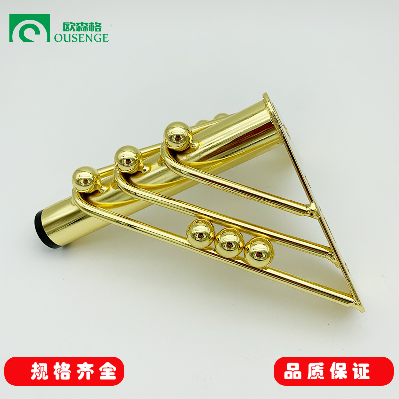 Luz de lujo nuevo pie de acero de metal pie de mesa de té pie de hardware pie de sofá pie de soporte de pie de mesa de cama muebles pie de gabinete pierna