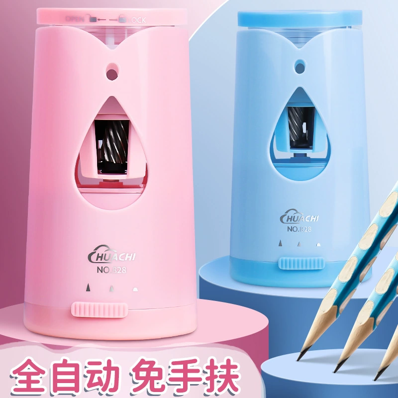 Amazon новая детская Автоматическая точилка для карандашей с литиевой батареей, автоматическая ручка для продвижения и отступления, электрическая точилка для карандашей