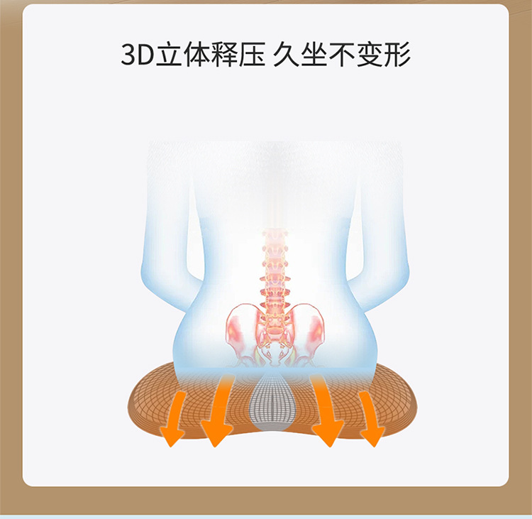 New Summer Cartoon Honeycomb Gel Car Seat Cushion, Universal Ice Silk Cooling Cushion for All Seasons, Office Breathable Ice Cushion