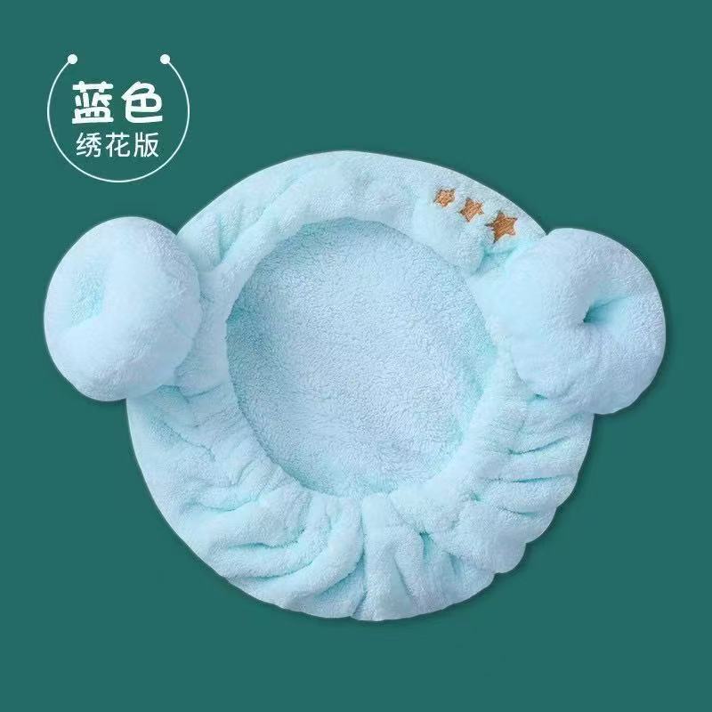 Croissant shower cap [blue] / 23*13cm
