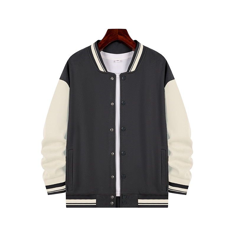 Silver Fox Velvet Drop-hombro uniforme de béisbol impreso LOGO empresa Otoño e Invierno actividad uniforme estudiante clase uniforme bordado Diseño DIY