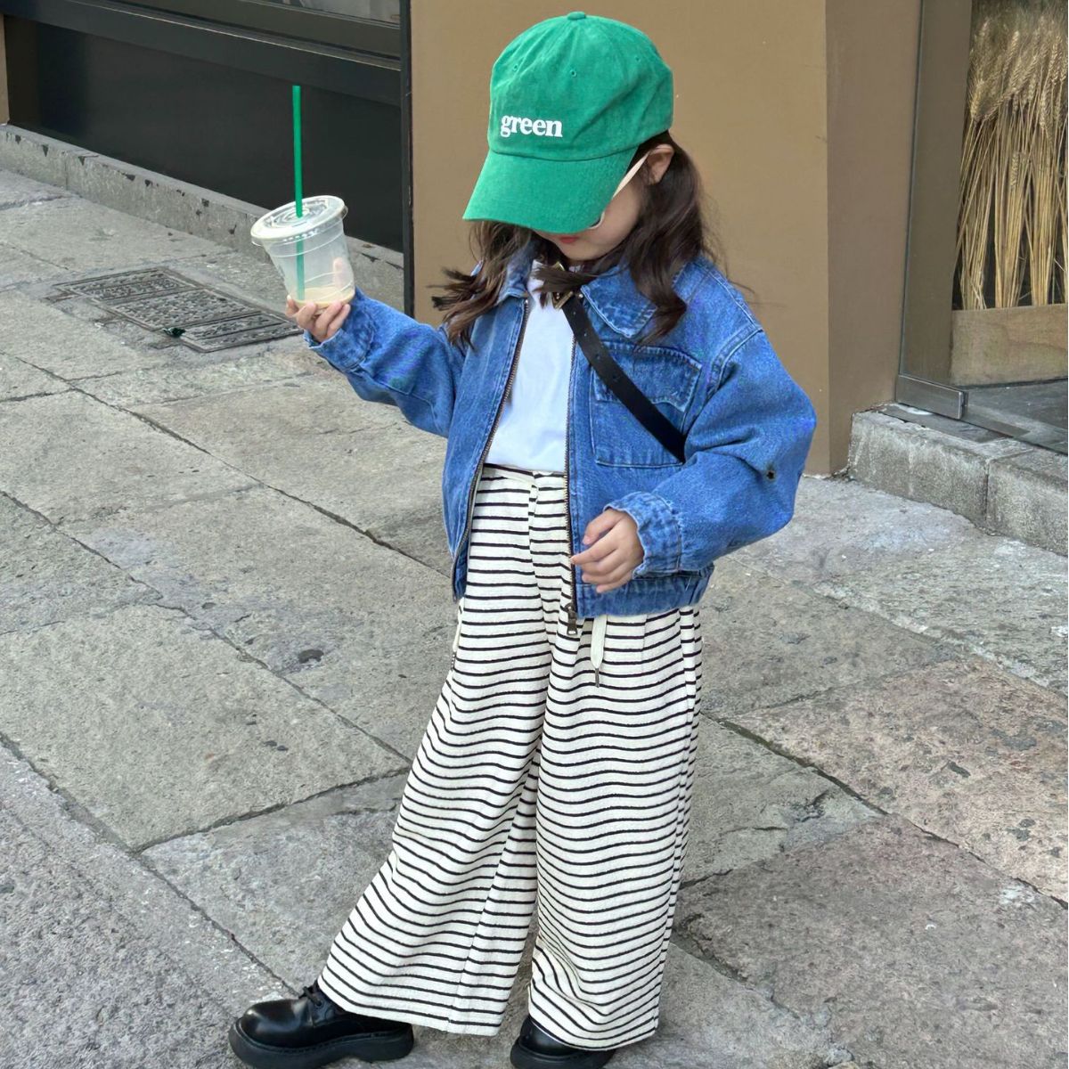 New Kids' Clothing for Autumn 2023, Korean Kids' Clothing, Unisex Retro Blue Denim Jacket, Fashionable Denim Shirt