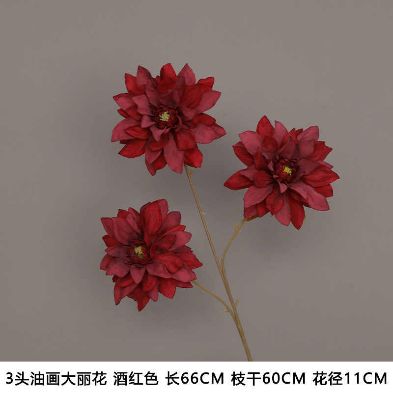 红色仿真花婚礼婚庆场地场景布置道具仿真花束花艺装饰花假花批发|undefined