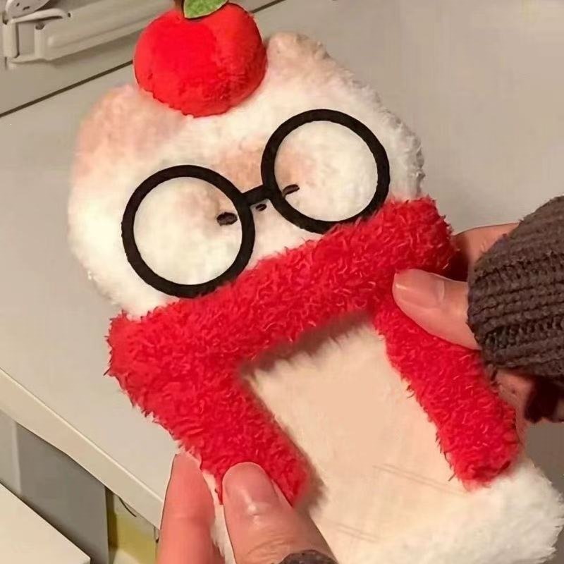 Cute ángel cerdo de peluche 3 pulgadas tarjeta de visualización tarjeta de estudiante colgante tarjeta de comida cubierta protectora