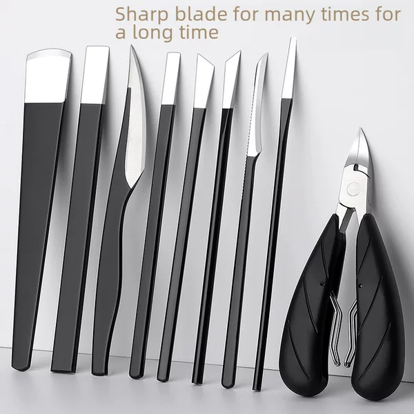 Ready-Made Stainless Steel Pedicure Knife Set to Remove Dead Skin and Calluses, Nail Groove Onychomycosis Nail Clipper, Manicure Tool