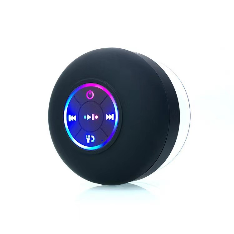 大型吸盤防水 Bluetooth スピーカー 4 レベル LED カラフルな発光ライト付きミニギフトポータブルスピーカー BTS07|undefined