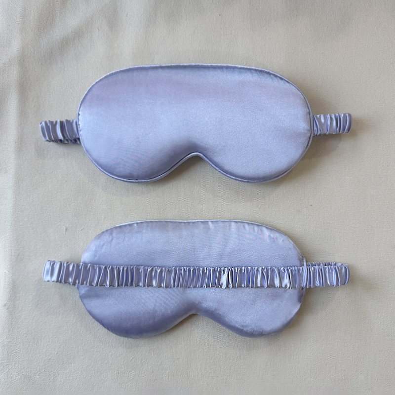 En stock al por mayor máscara de ojo satinado sueño sombreado estudiante transpirable intestino grueso elástico aire viaje máscara de ojo