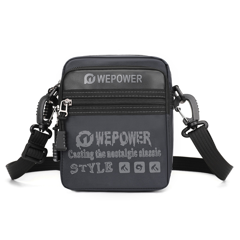 WEPOWER nuevo cross-border hombre moda bolso de hombro personalidad de viaje al aire libre bolso de hombro multicapa bolso de hombre