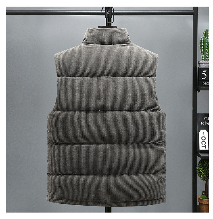 Gilet uomo in velluto a coste cotone imbottito invernale_voghion.com