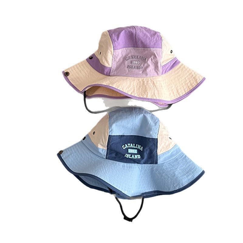 Sombrero para niños estilo delgado de verano coreano sombrero de pescador de color a juego de todo fósforo coreano sombrero para el sol para niños sombrero de montañismo al aire libre