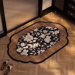 中古風トイレは超吸水マットです。浴室の入り口の珪藻泥防水速乾滑り止めマットです。