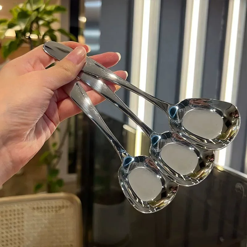 Высококачественная кофейная детская корейская ложка из нержавеющей стали для домашнего использования