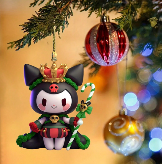 クロスボーダー新型アクリル平面猫自動車装飾ペンダント|undefined