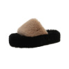 Keep warm demi-season slippers indoor platform, footwear, wholesale