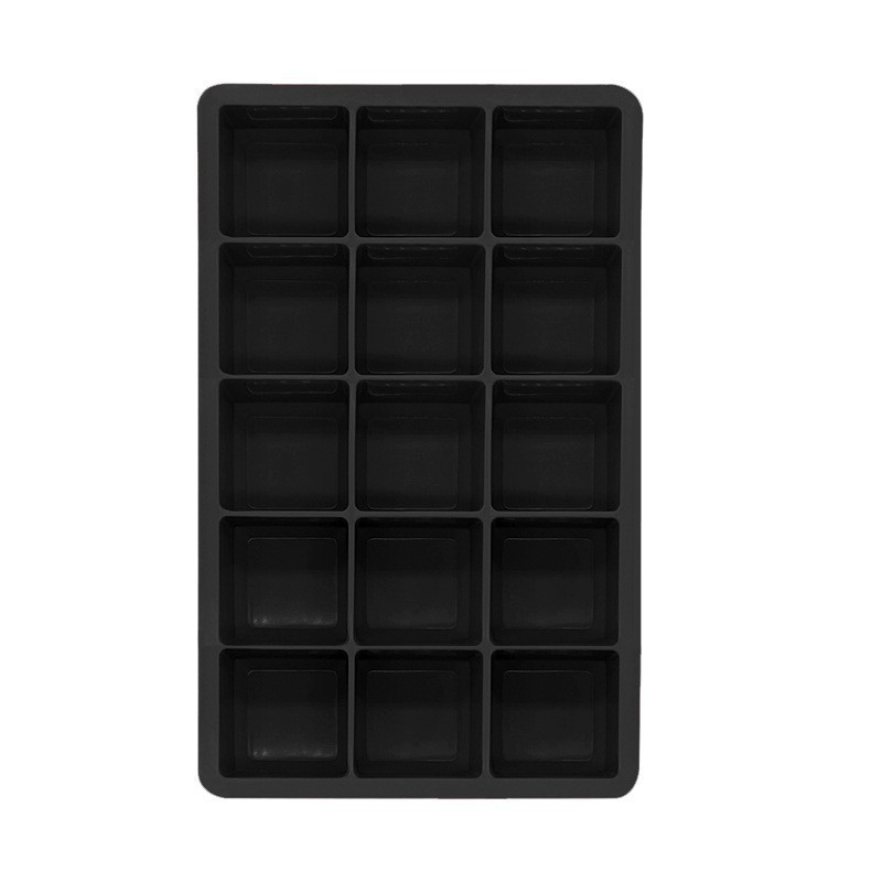 Silicone ice cube mold 15 grids DIY ice cube mold homemade ice cube mold square ice making mold with lid
