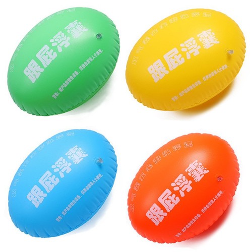 Wholesale large size swimming air bag for swimming with floaters, orange outdoor adult swimming bag with floaters