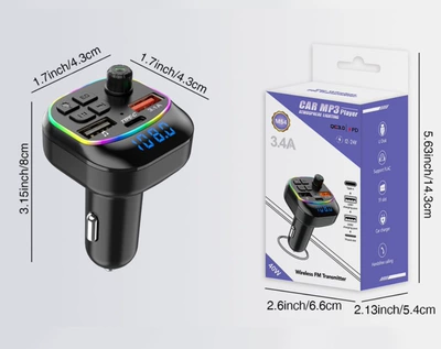 digital display hands-free call car | Car mp3 - m54