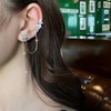 Long earrings, design ear clips, 2021 years, trend of season, flowered