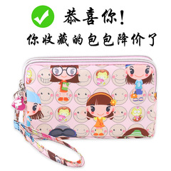 Ladies Handbag Small Bag Mobile Phone Purse Fabric Cute Canvas Daily Use Korean Cartoons Phone Bag Versatile Mini Bag