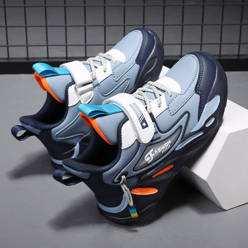 Zapatos para niños zapatilla de deporte para niños zapatos de algodón de invierno zapatos para niños gruesos forrados con forro polar niños medianos y grandes zapatos para correr para estudiantes de escuela primaria