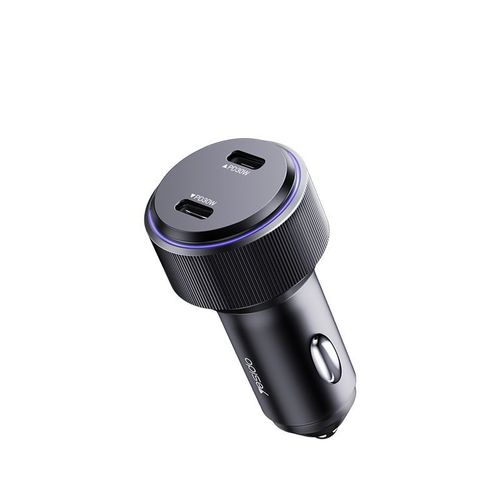 Yesido New Product Car Charger 60W Fast Charging PD Car Charger Aluminum Car Charger Dual Type-C Charger