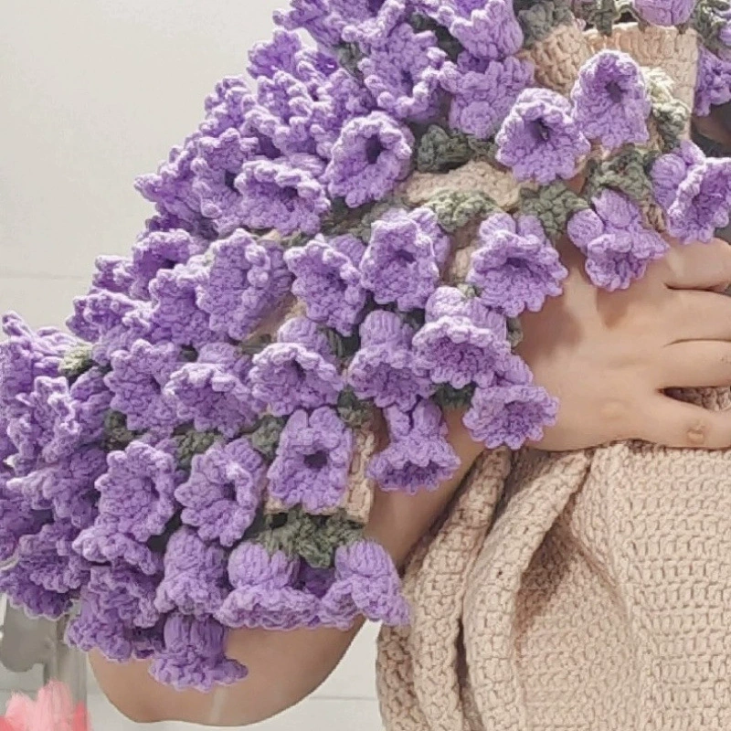 Плетеный пуховик, набор материалов, клубок пряжи, handmade, розы, букет, цветочный