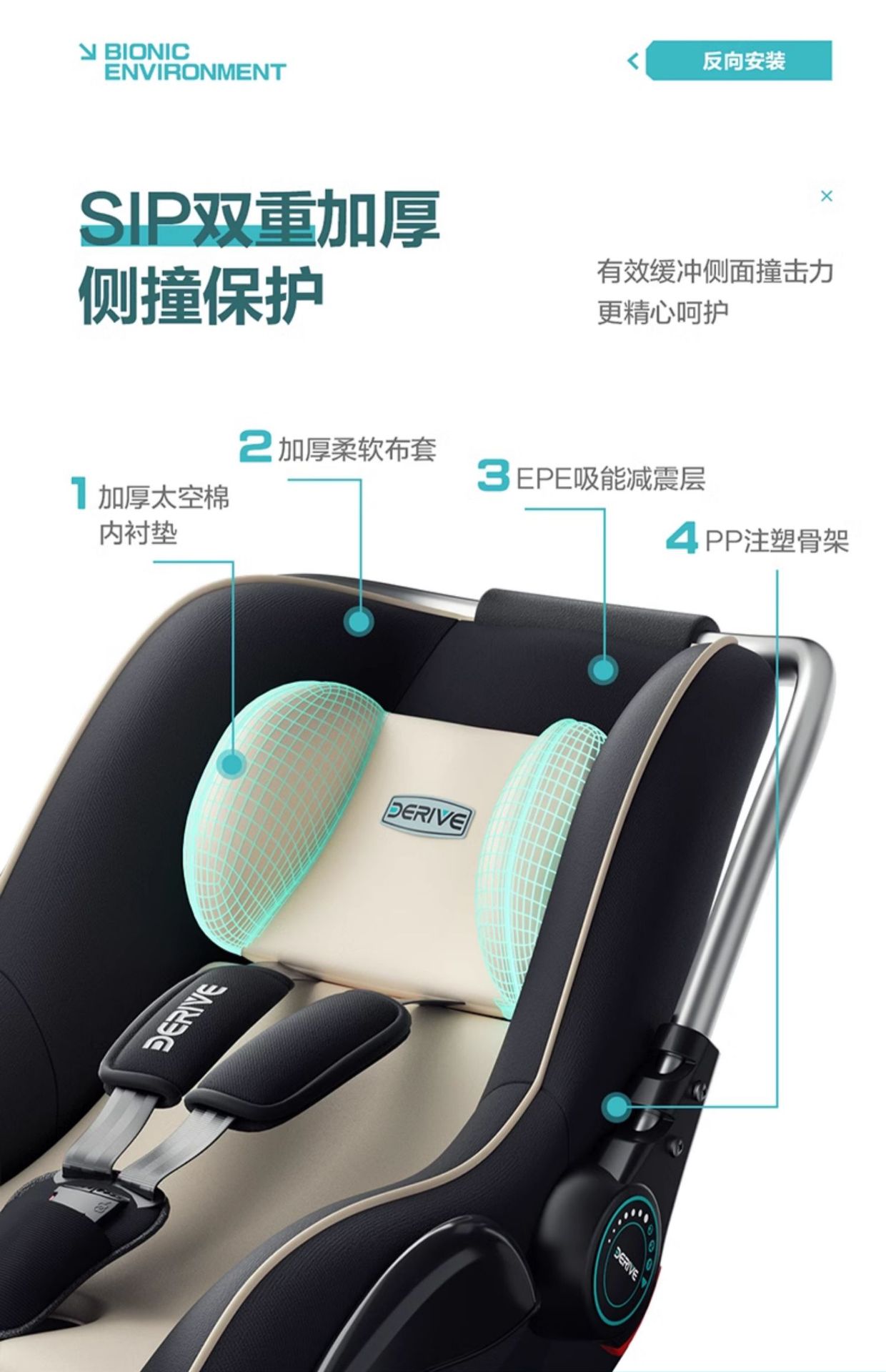 Derive Baby Basket Child Safety Seat Car Newborn Baby Sleeping Basket Car Portable Cradle