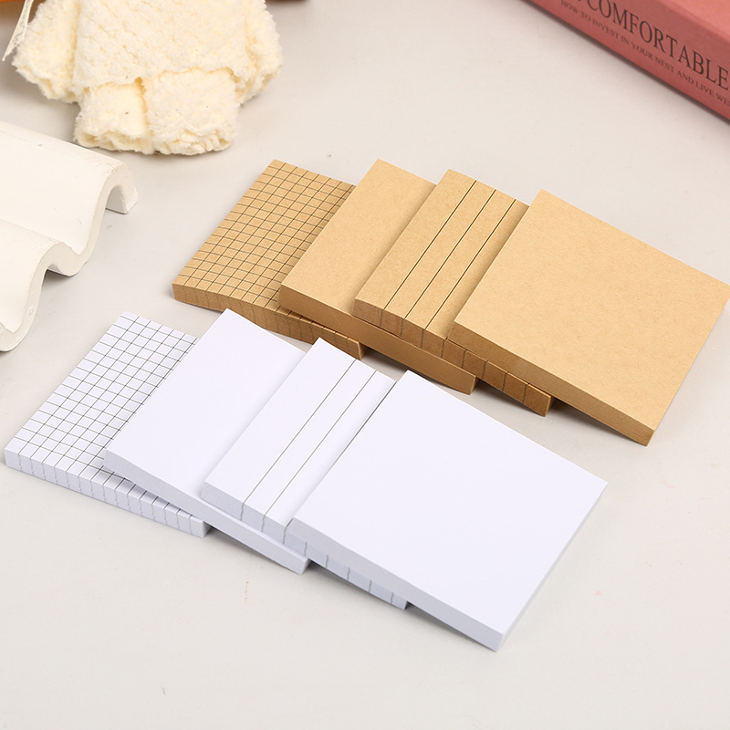크래프트 종이 컬러 스티커 메모