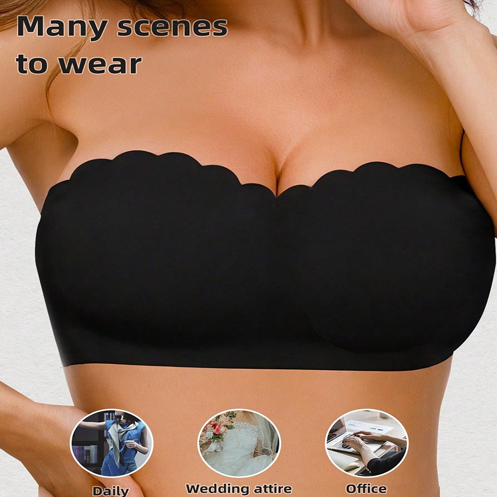 Comercio exterior Amazon Shein Temu mismo estilo explosivo transfronterizo sujetador sin tirantes botones laterales cruzados ropa interior para mujer