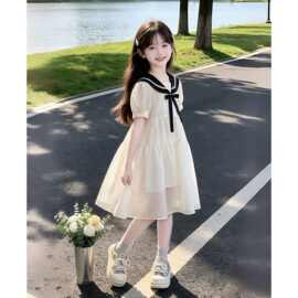 女童连衣裙夏装2026新款儿童夏季巨好看短袖裙子女大童绝美公主裙