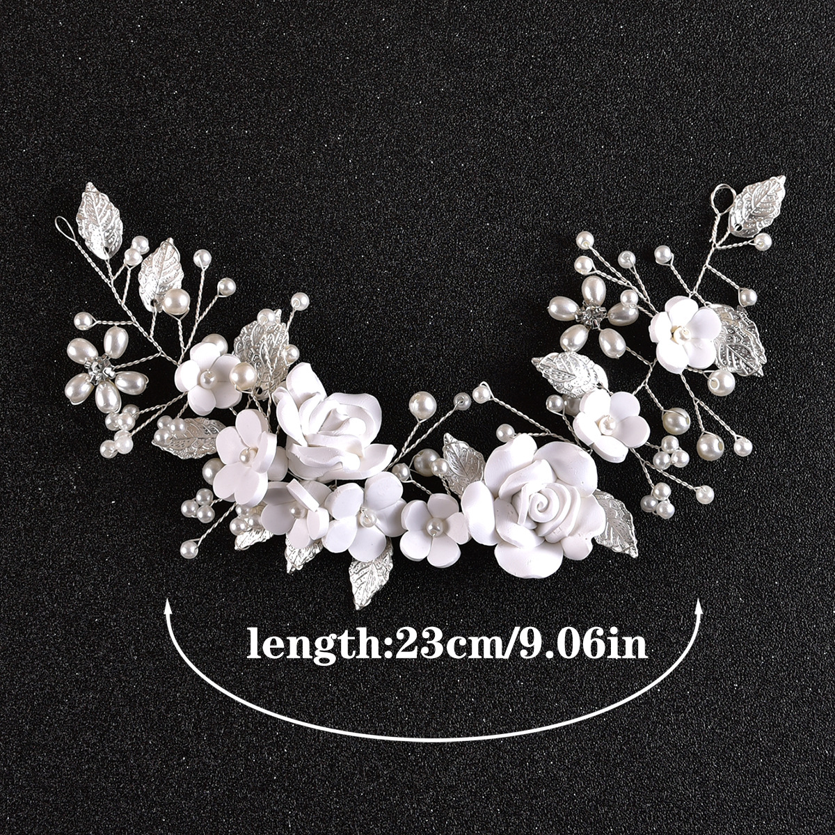 33g Weight Hair Clip Hair Accessories Type Women's Elegant Flower Alloy Inlay Pearl Hair Clip
