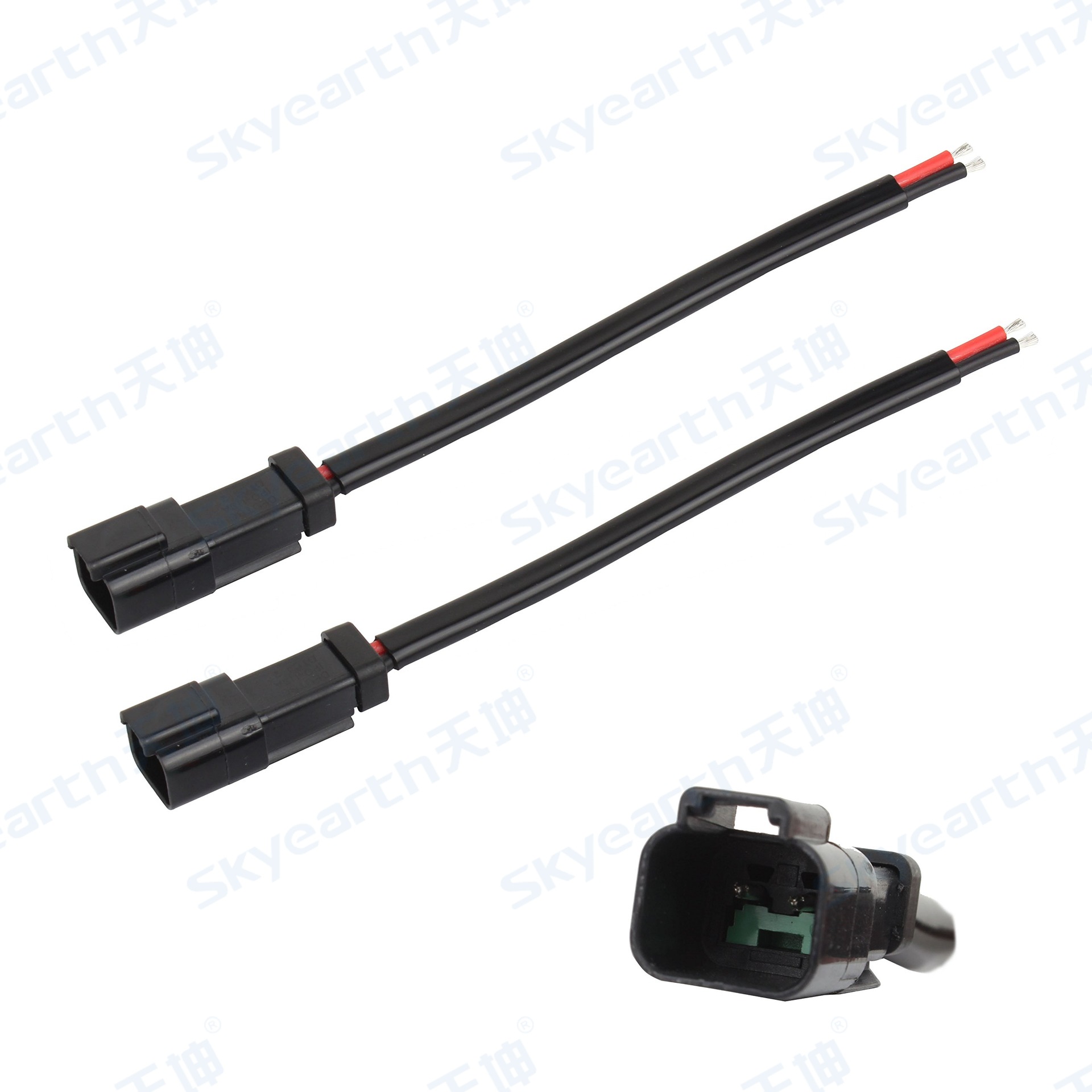 arnés de cables DTM especial para lámpara de trabajo LED de automóvil a prueba de agua DT macho y hembra línea de conversión tipo Y